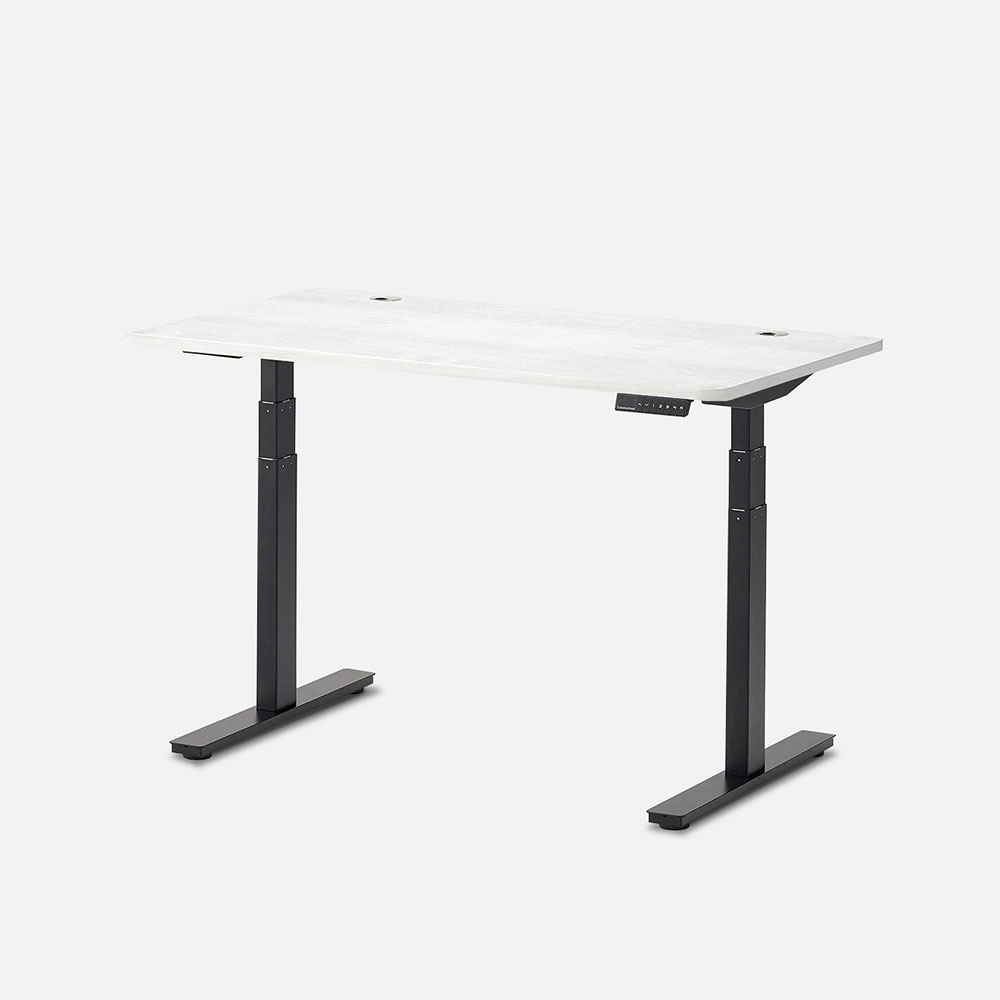 Autonomous SmartDesk 2 Standing Desk Black - White Oak - 3-Stage