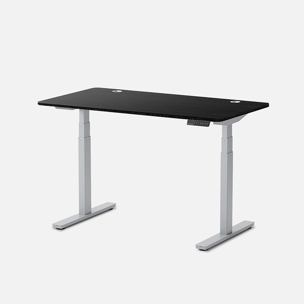 Autonomous SmartDesk 2 Standing Desk Grey - Dark Bamboo - 3-Stage
