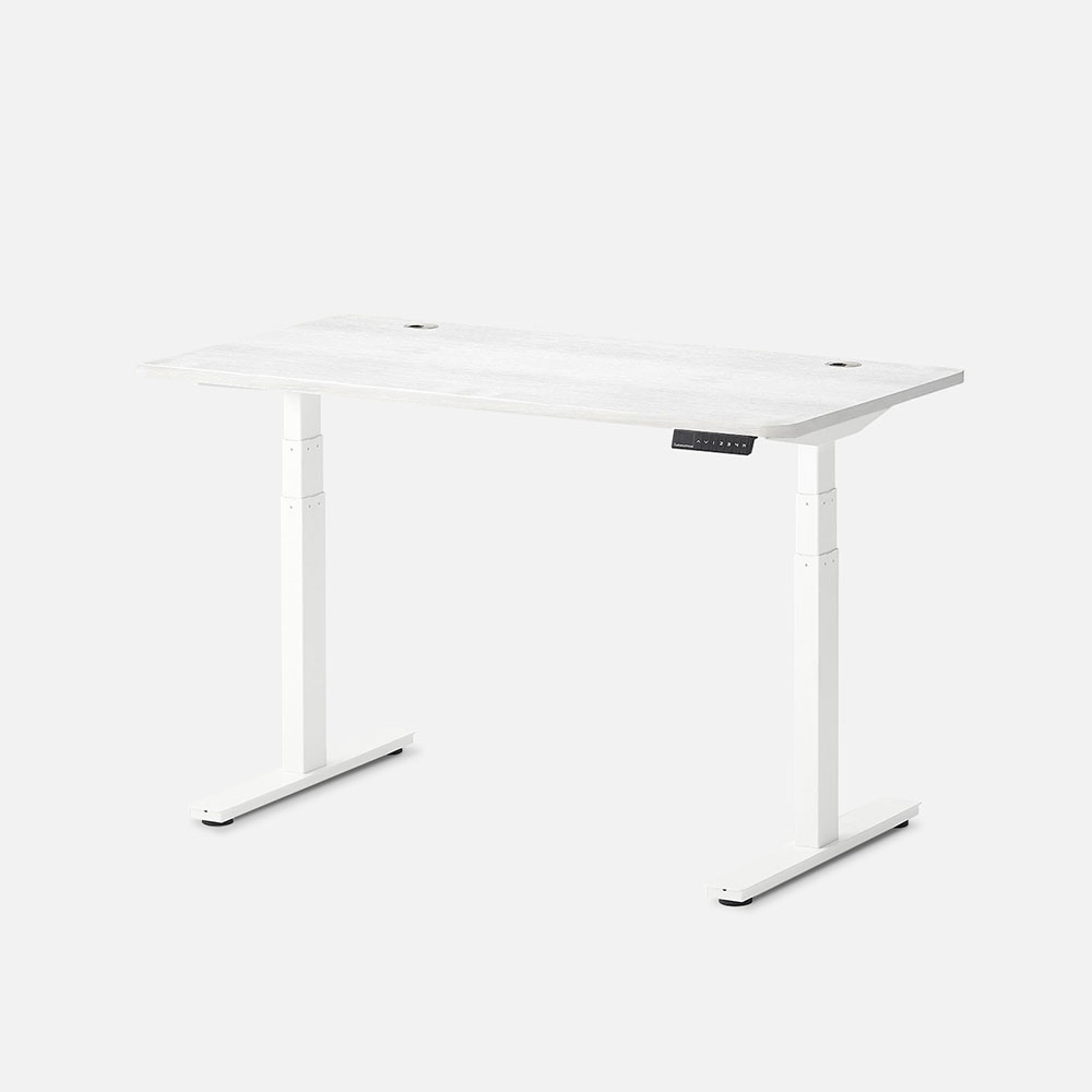 Autonomous SmartDesk 2 Standing Desk White - White Oak - 3-Stage