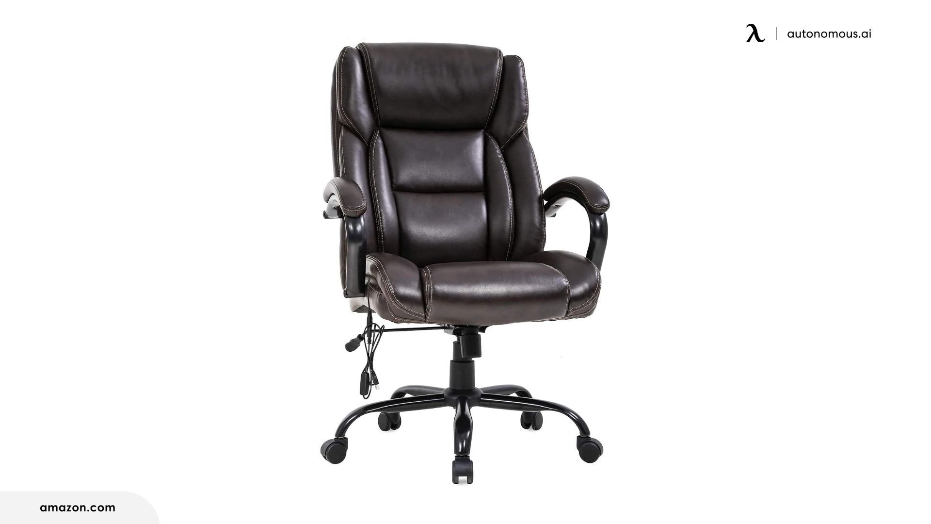 KADIRYA 500 lb High Back Bonded Leather Executive Office Chair