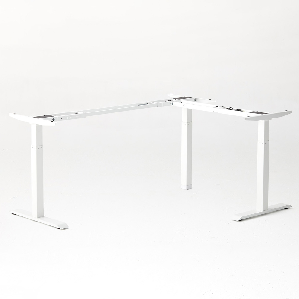 Autonomous SmartDesk DIY Standing Desk Frame White - L-shape