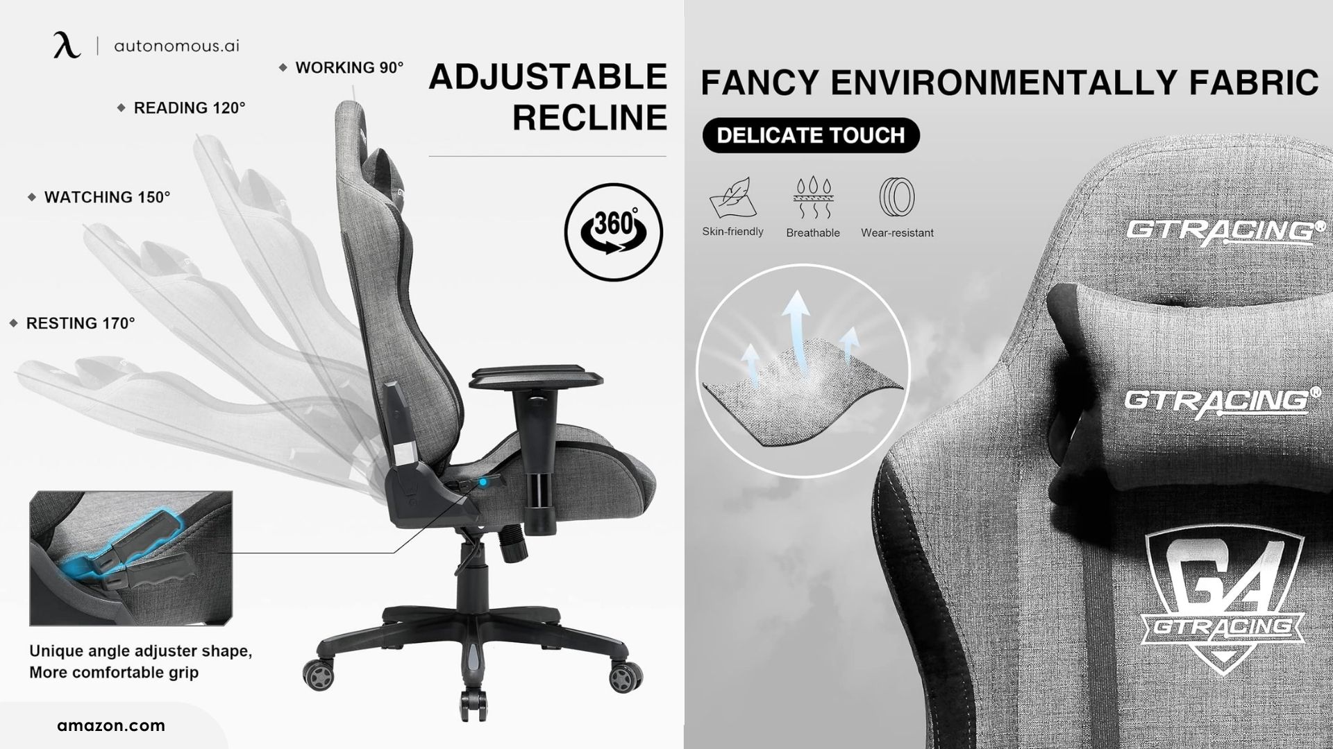 GTRACING Fabric Gaming Chair - GTracing gaming chair review