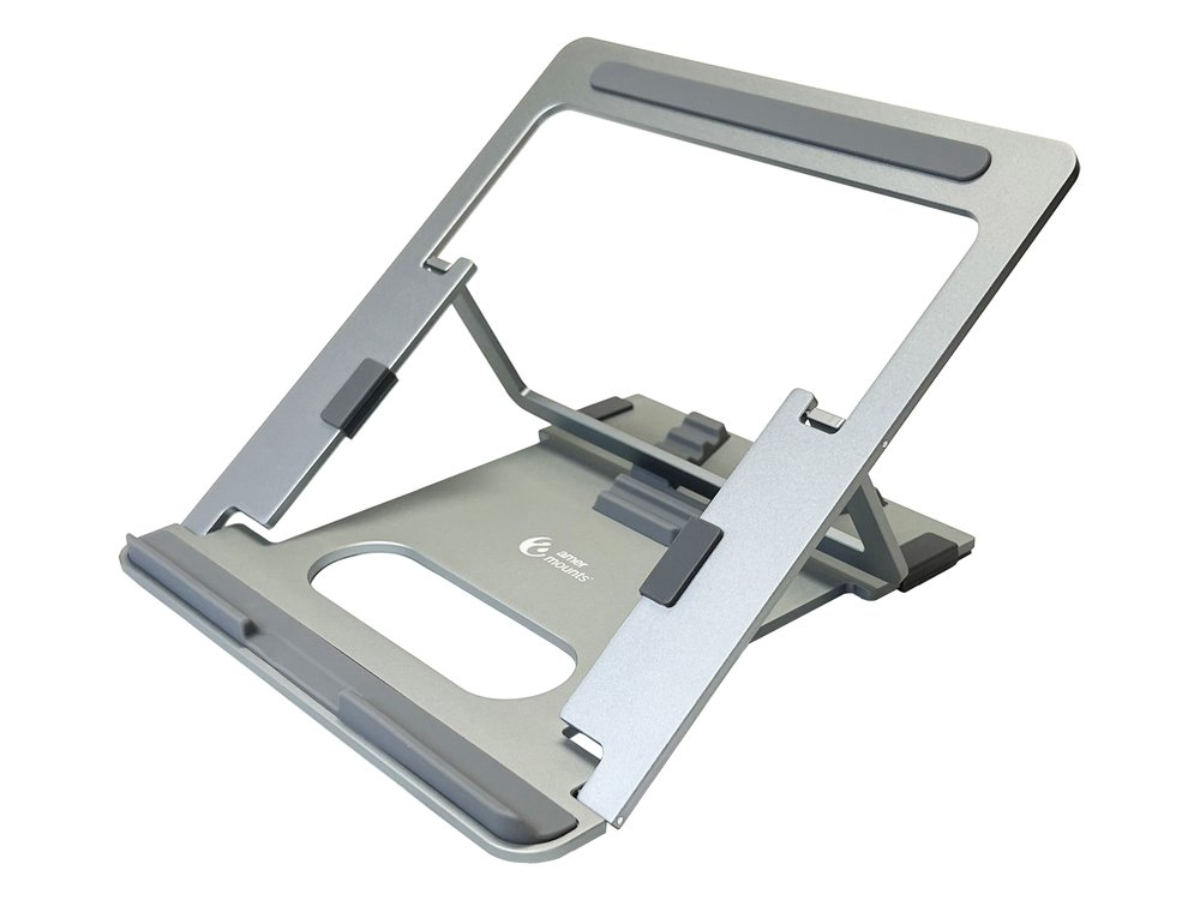 Amer Mounts AMRNS01DG Flat Folding Laptop/Tablet Stand (Dark Aluminum Edition)