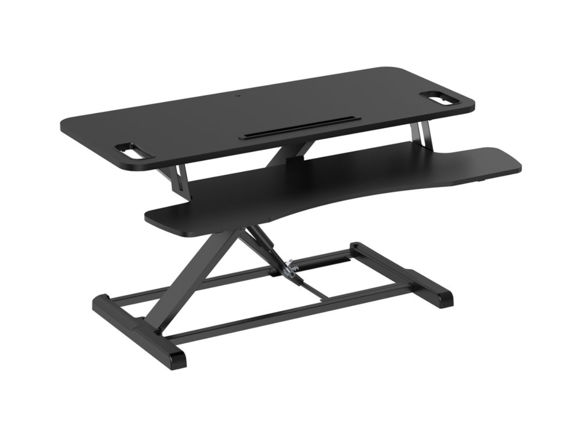 Amer Mounts  EZRISER36 Desk Top Pneumatic Sit/Stand Riser and Keyboard Tray: Top Pick