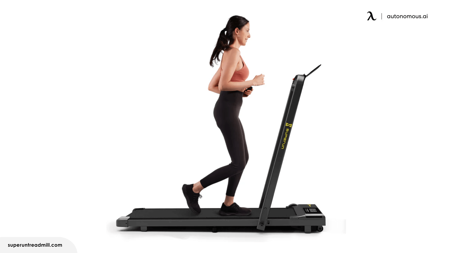 SupeRun® CT04 Foldable 2 in 1 Smart Walking Pad Treadmill with Handrail