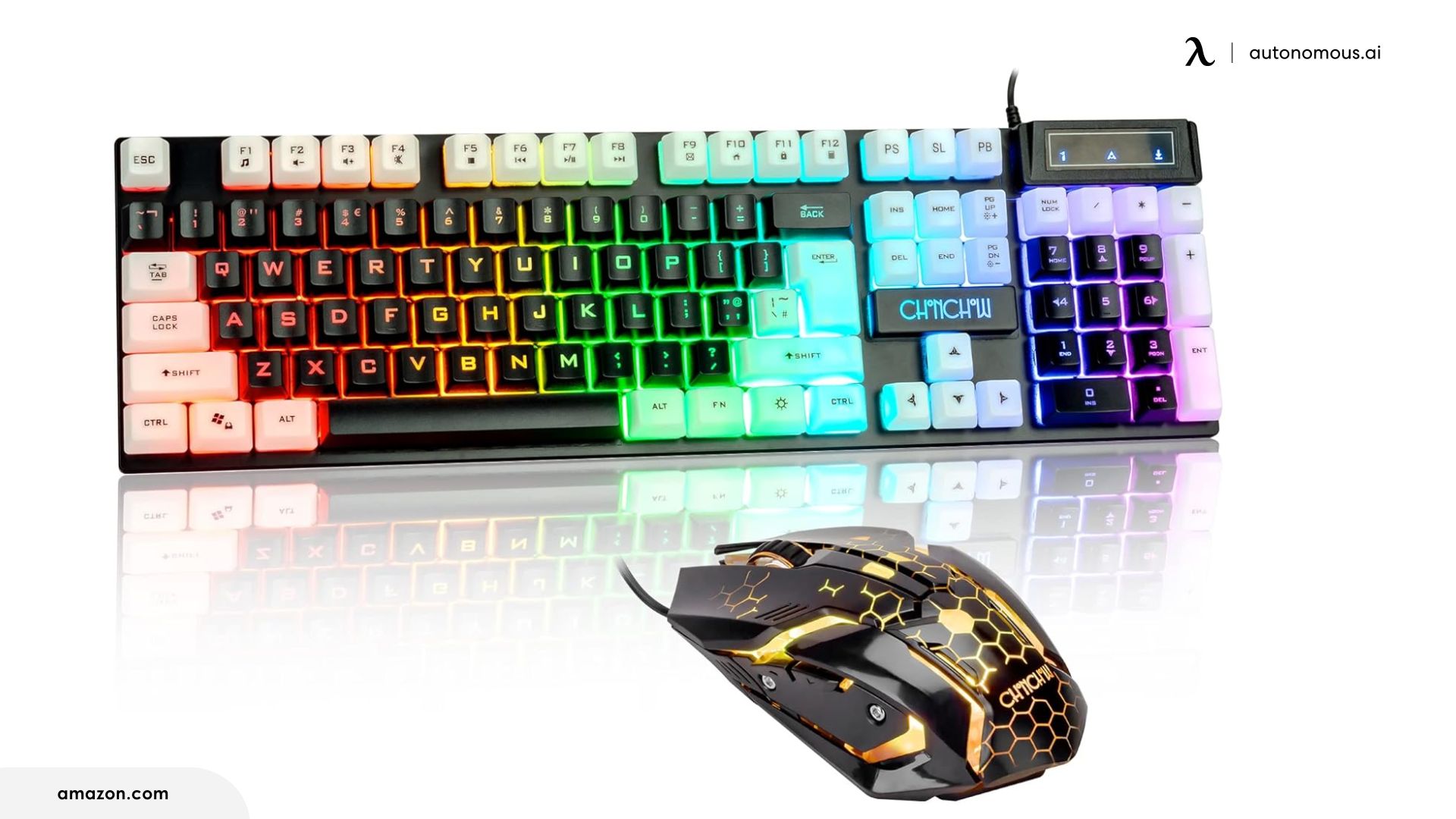  CHONCHOW Light Up Keyboard and Mouse Combo