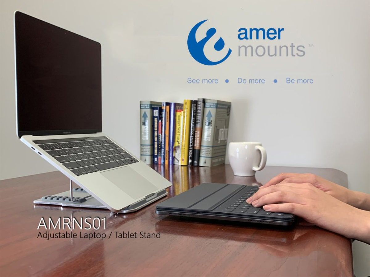 Amer Mounts AMRNS01 Flat Folding Laptop/Tablet Stand