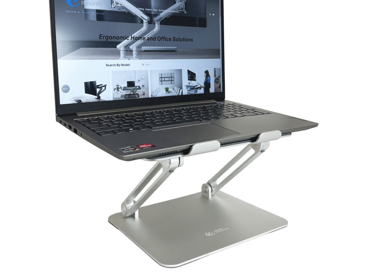 Amer Mounts AMRNS03 Simplicity Folding Laptop/Tablet Stand (Bright Aluminum): Top Pick