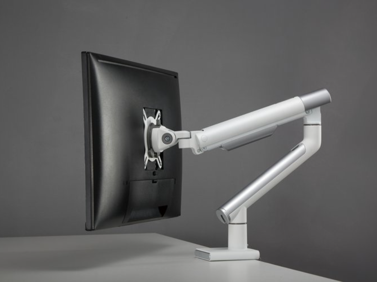 Amer Mounts HYDRA1A Single Monitor Mount Articulating Arm (Arctic White)