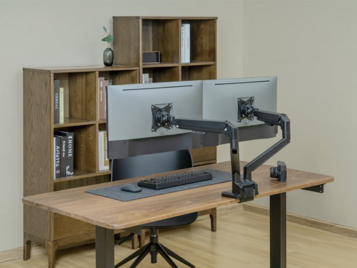 Amer Mounts HYDRA2GB Dual Monitor Mount with Hydralift Pneumatic Arms