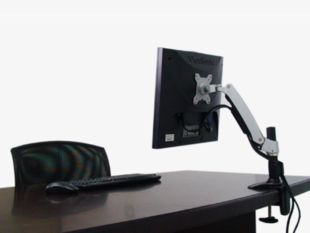 Amer Mounts AMR1AC Articulating Monitor Arm (Clamp Base)