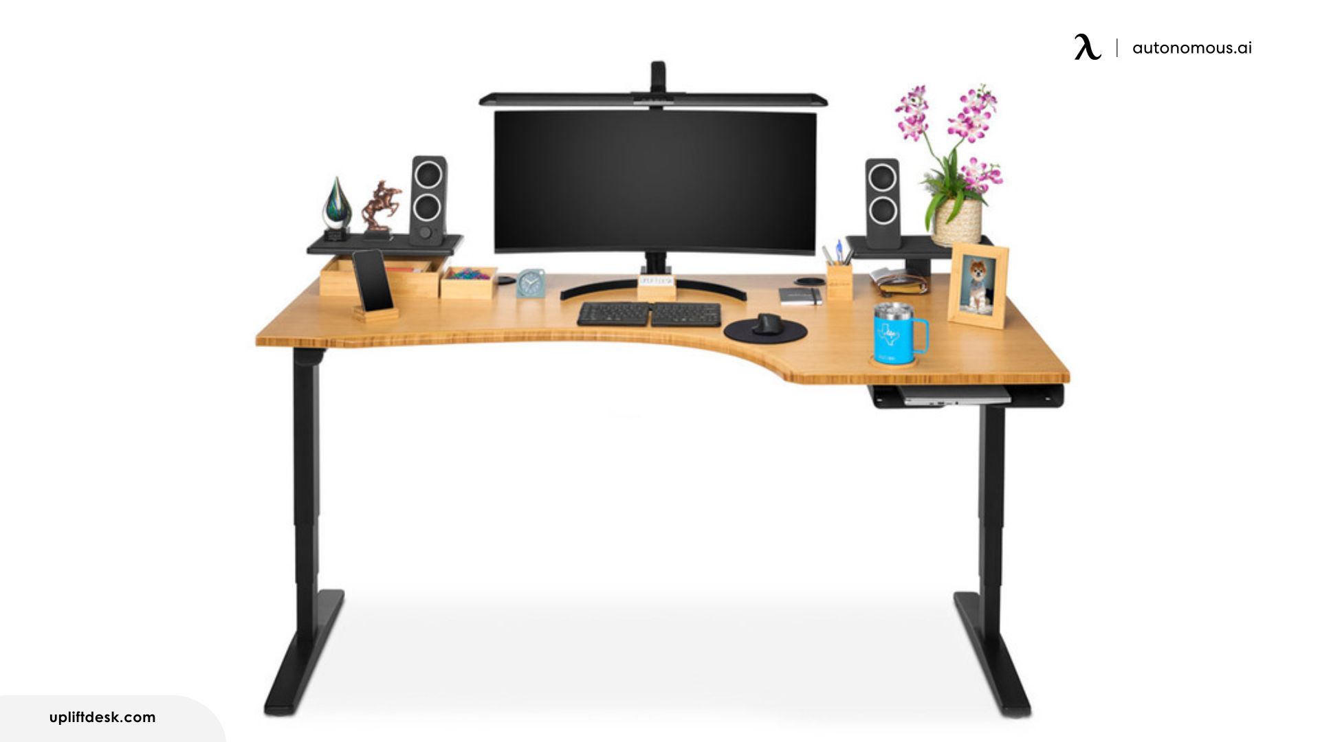 UPLIFT Curved Corner Standing Desk