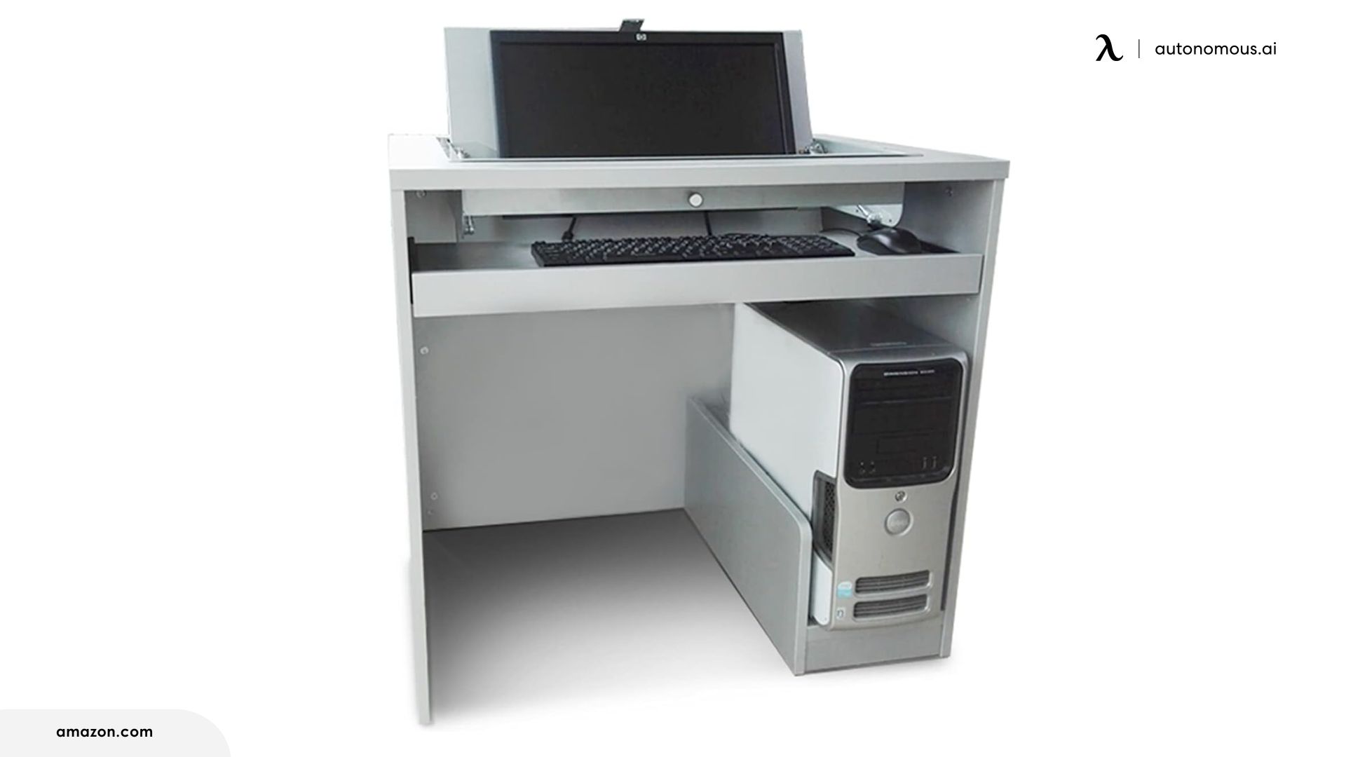 Hanghaijia Modern Computer Desk with Hidden Monitor Function