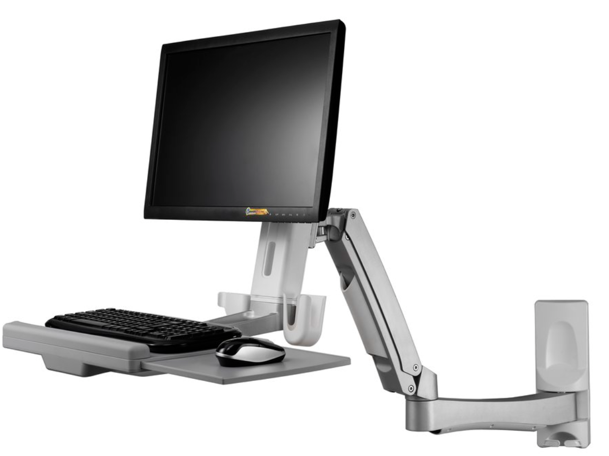 Amer Mounts AMR1AWSL Single Long Articulating Arm Wall Mount Workstation: Top Pick