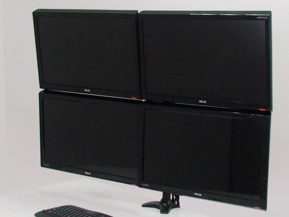 Amer Mounts AMR4C32 Quad Monitor Clamp mount max 32"