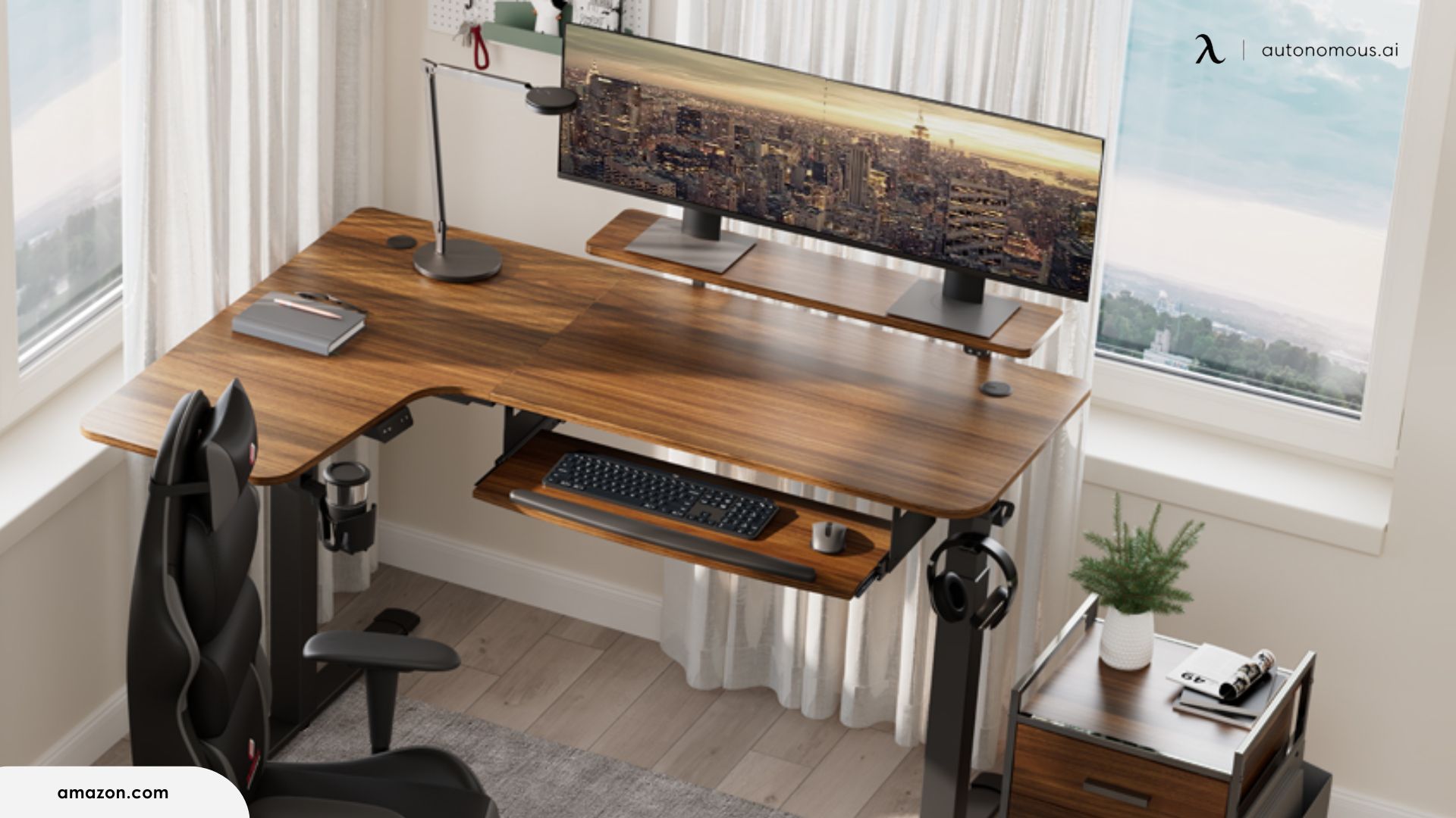 Tips to Set Up Your Workspace with an L-Shaped Standing Desk with Storage