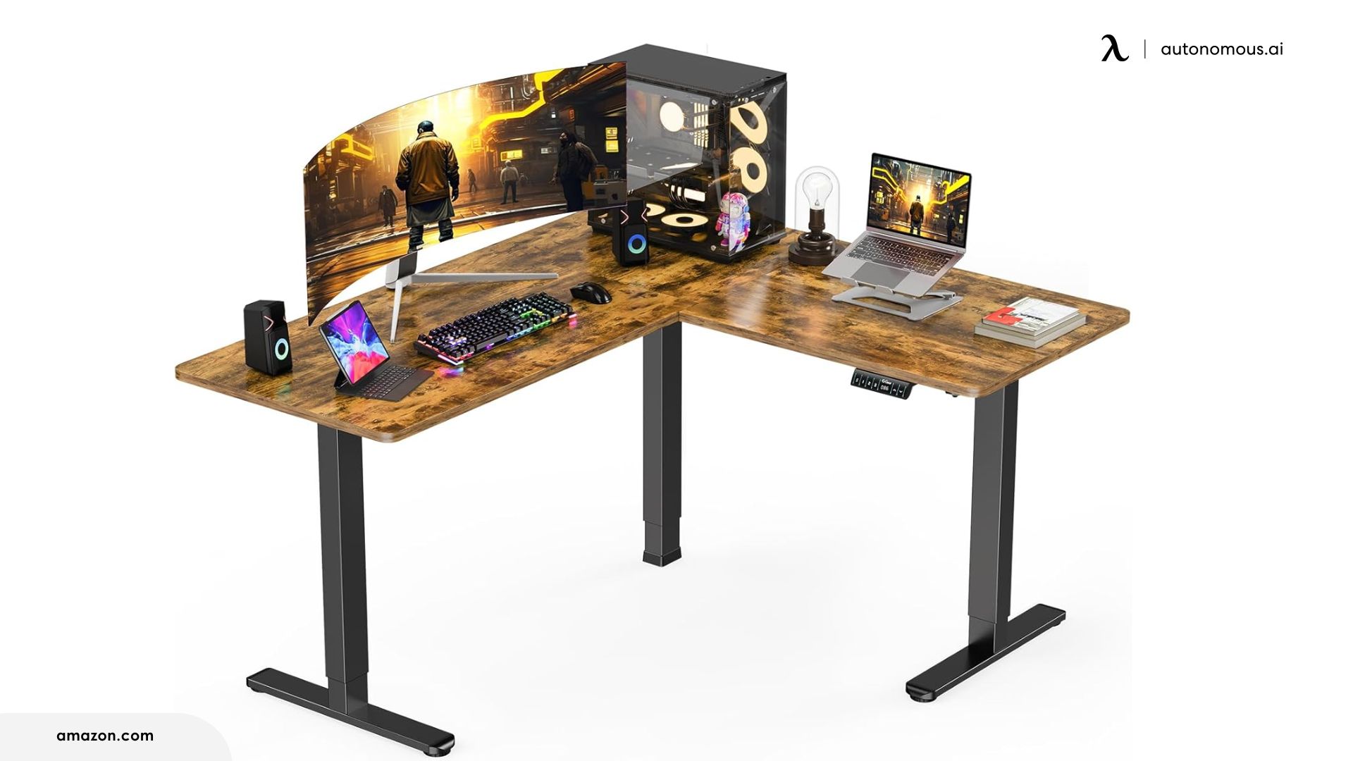 ErGear Dual Motor L Shaped Standing Desk