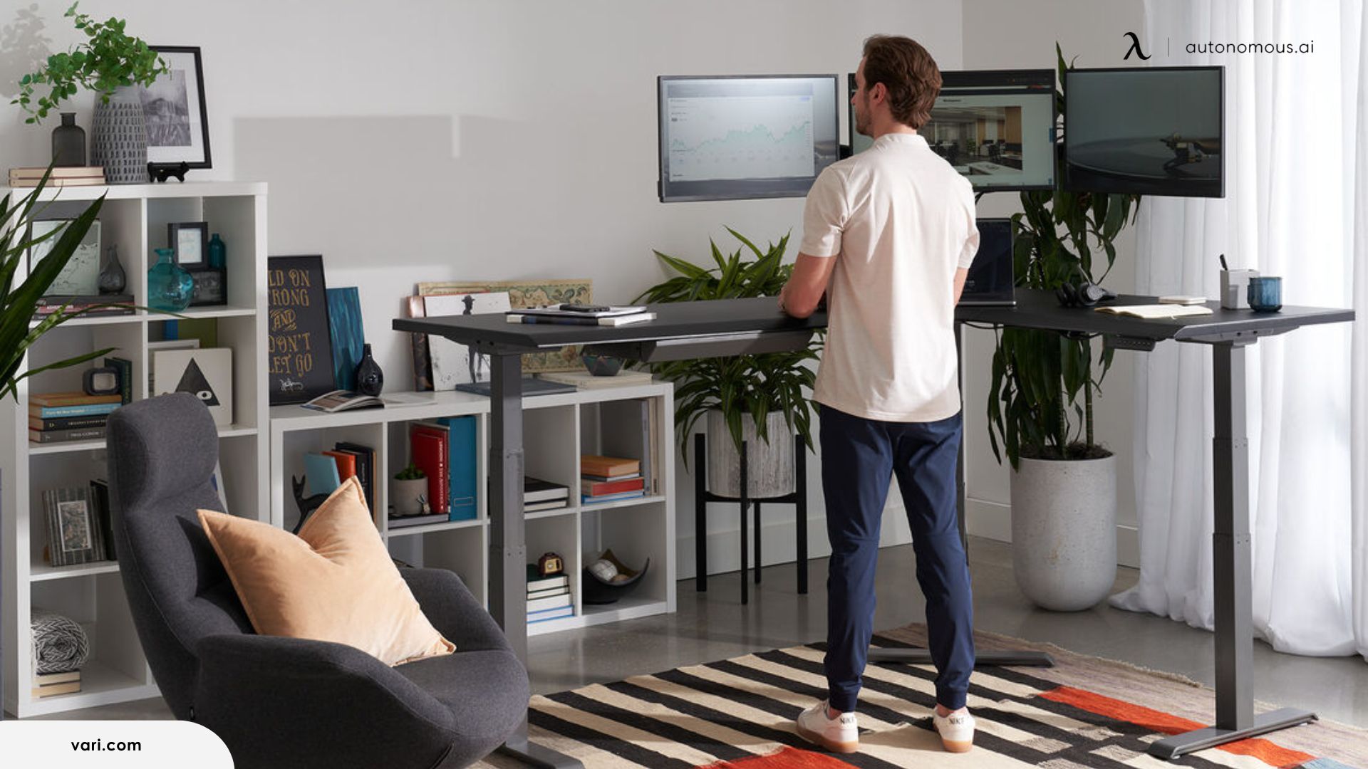 Vari L-Shape Electric Standing Desk