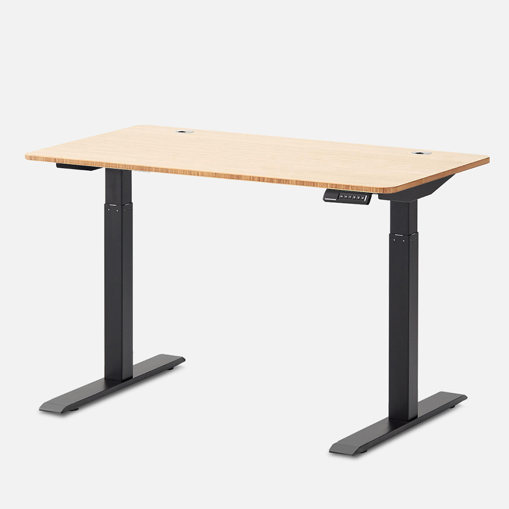 Autonomous SmartDesk 2 Standing Desk Black - Bamboo - 2-Stage