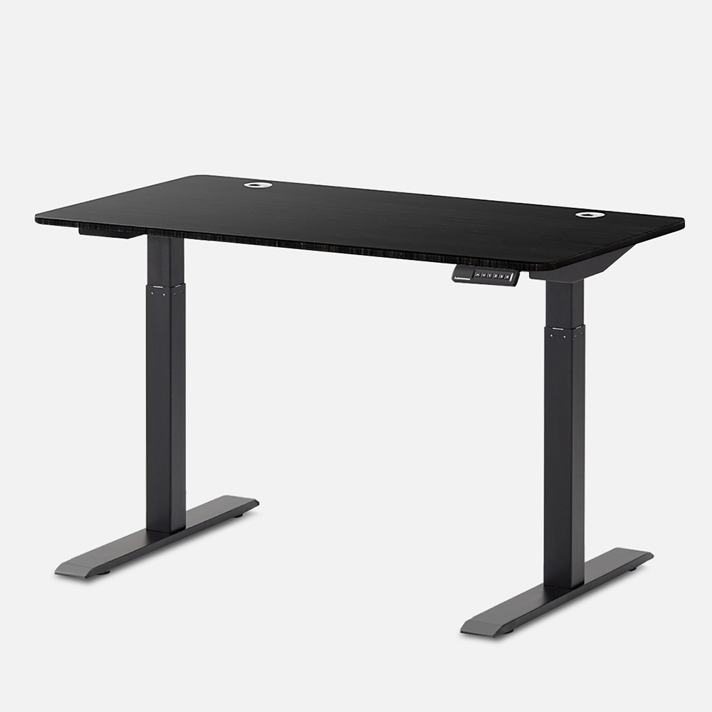 Autonomous SmartDesk 2 Standing Desk Black - Dark Bamboo - 2-Stage