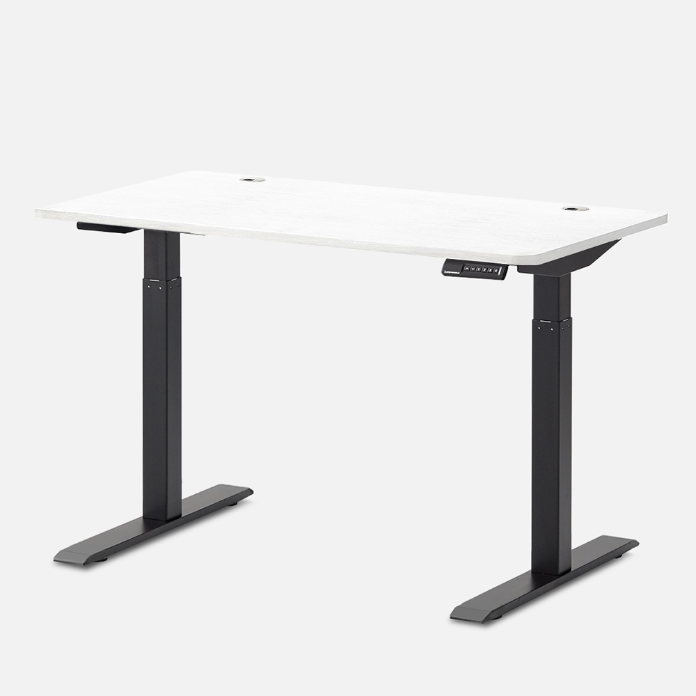 Autonomous SmartDesk 2 Standing Desk Black - White Oak - 2-Stage