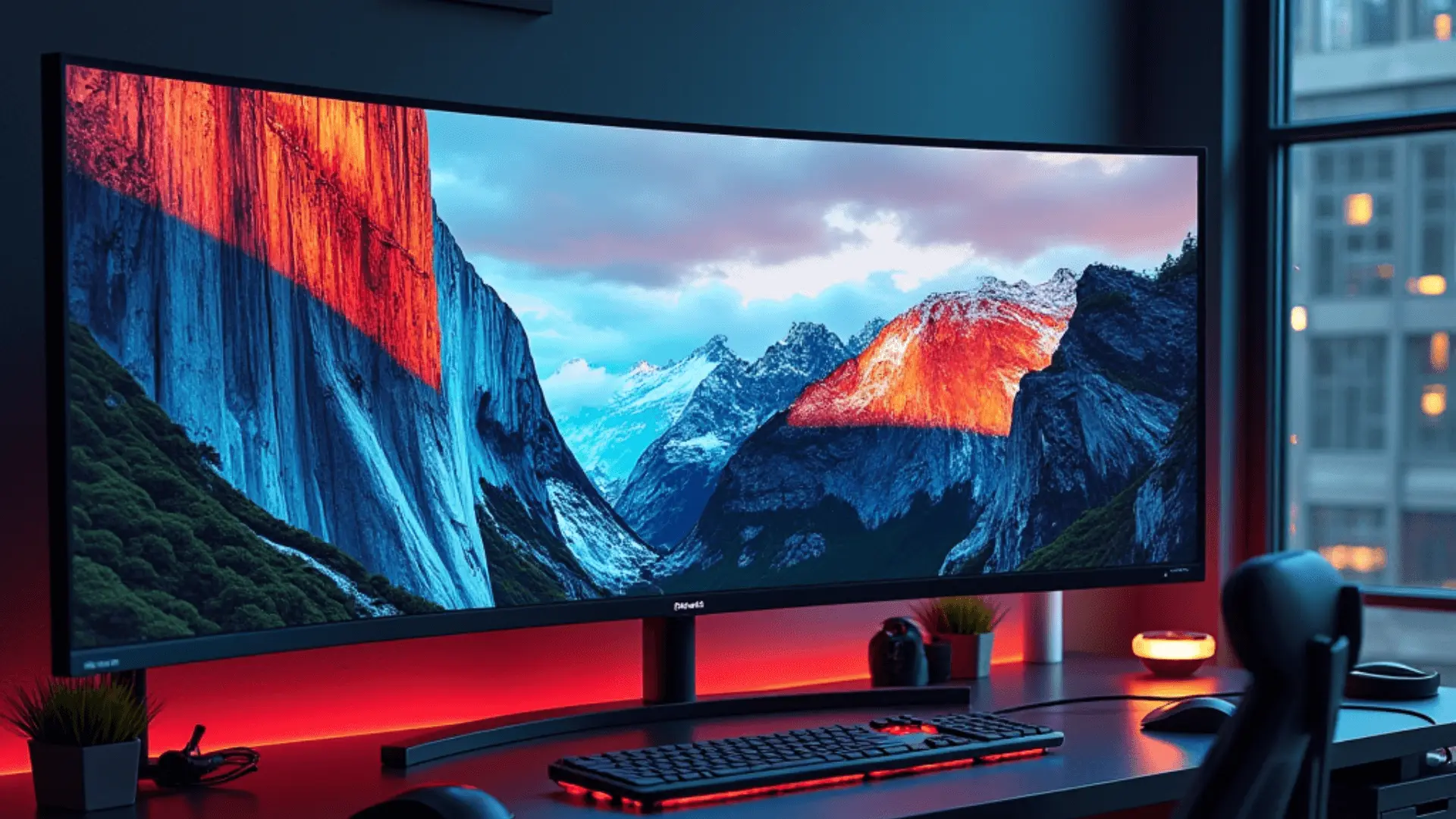 Setting Up a 43-Inch Monitor Desk for Gaming