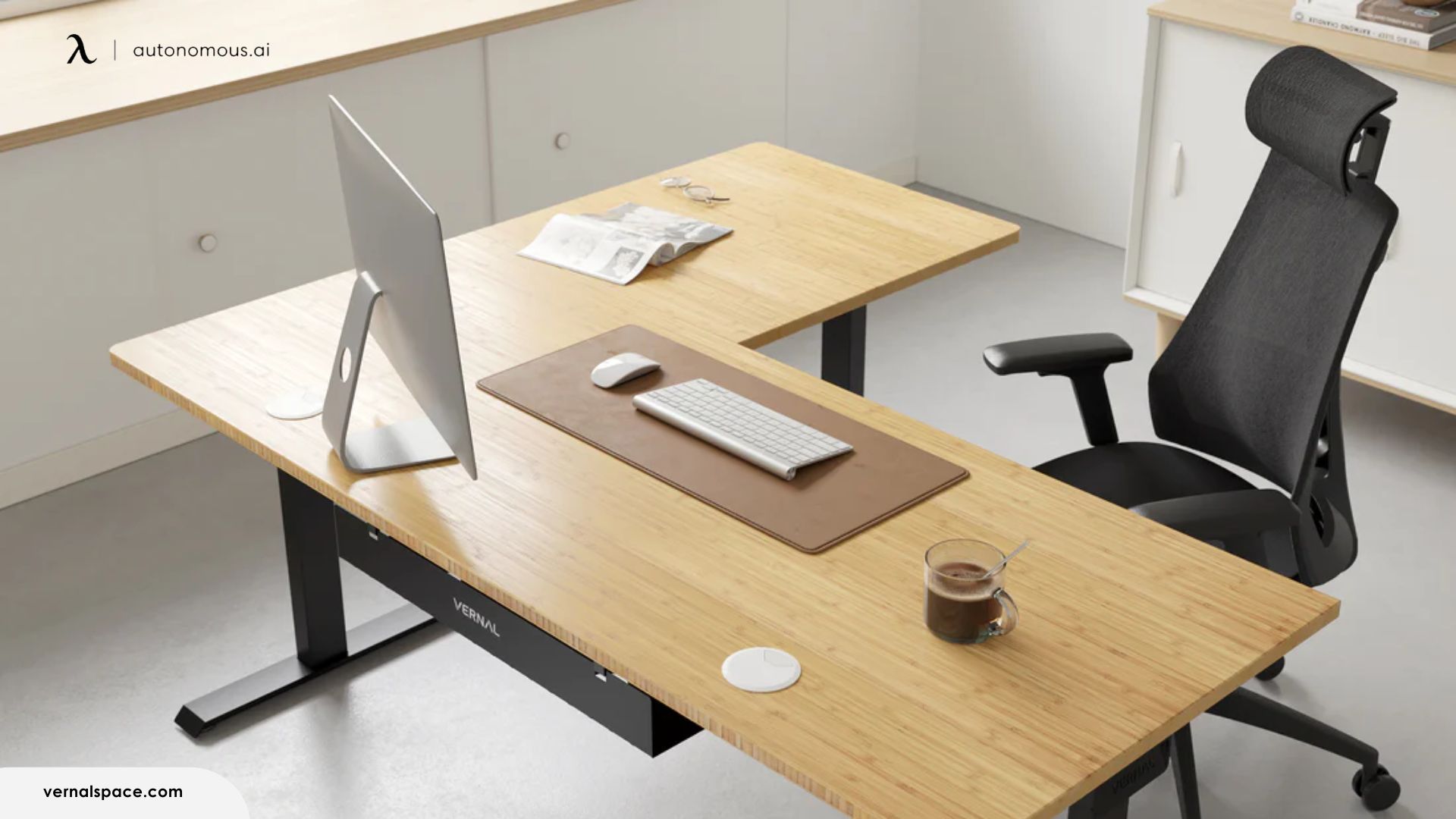 Vernal L-Shaped Standing Desks