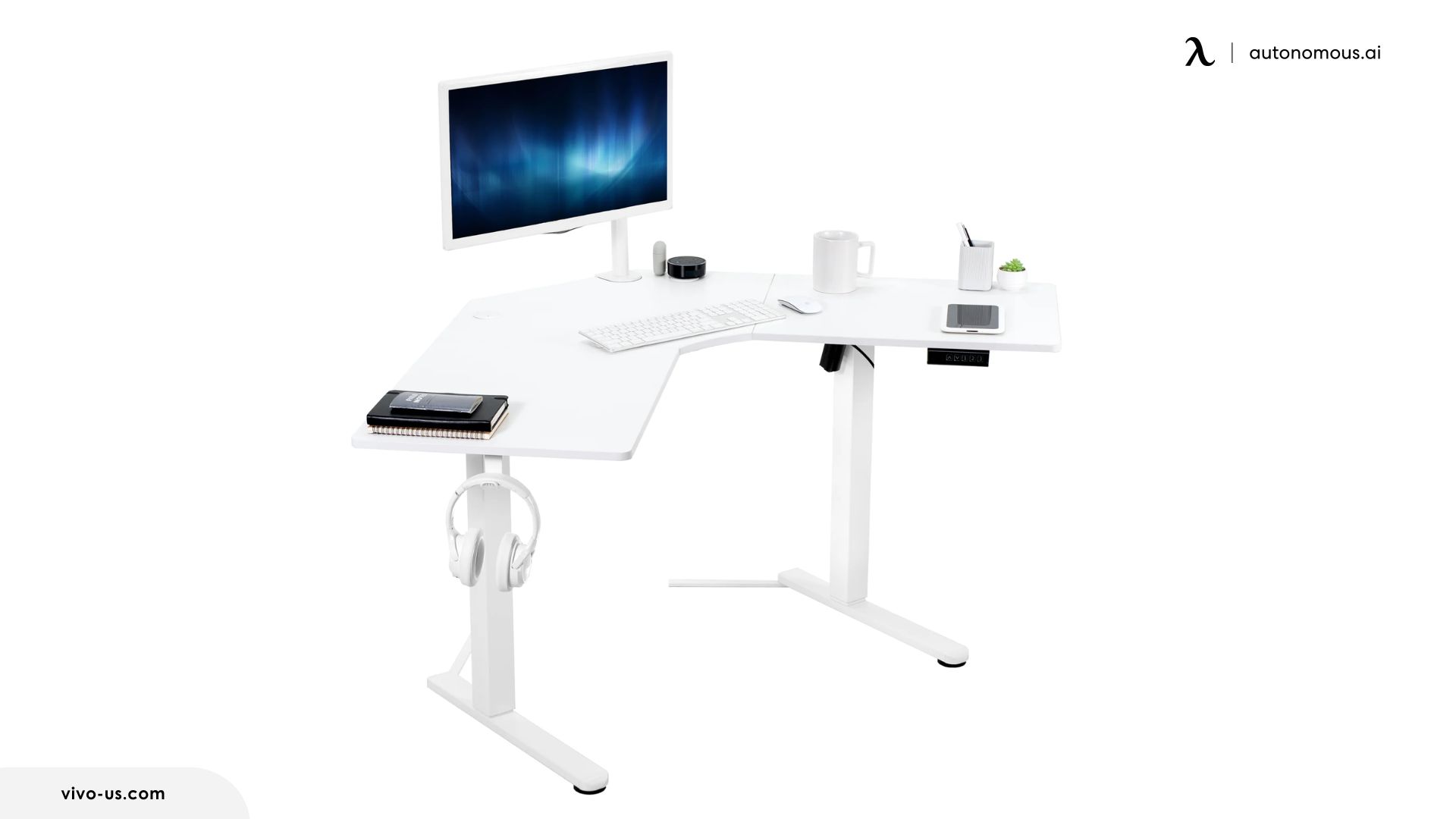 Vivo Corner Electric Desk