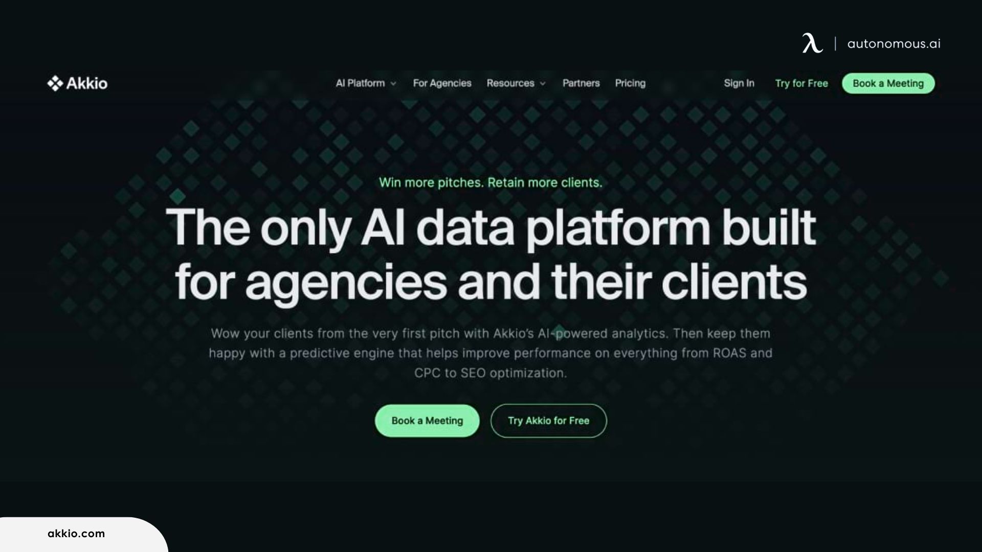 Akkio is an AI-driven data analysis tool