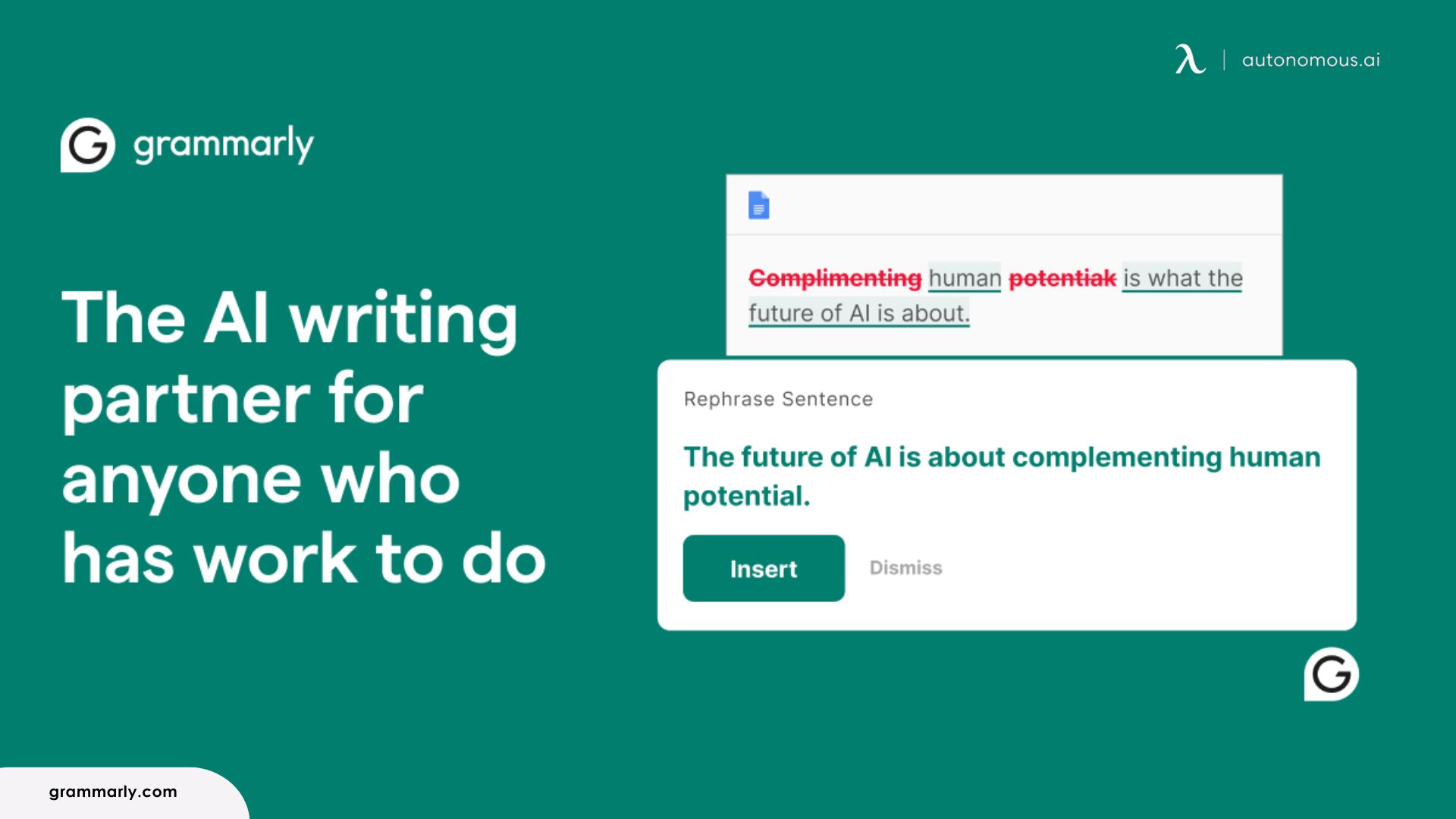 Grammarly: Best for Writing Assistance