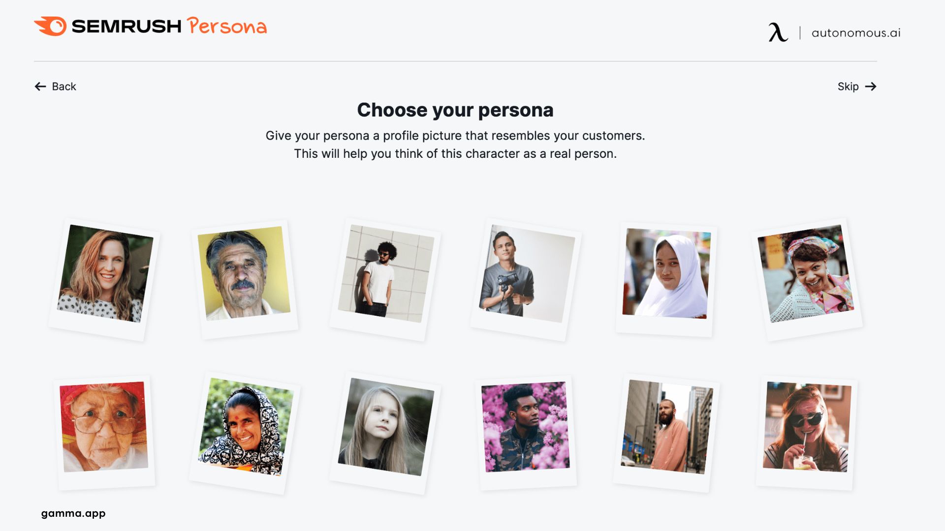 Semrush Persona | Customer Persona Creation