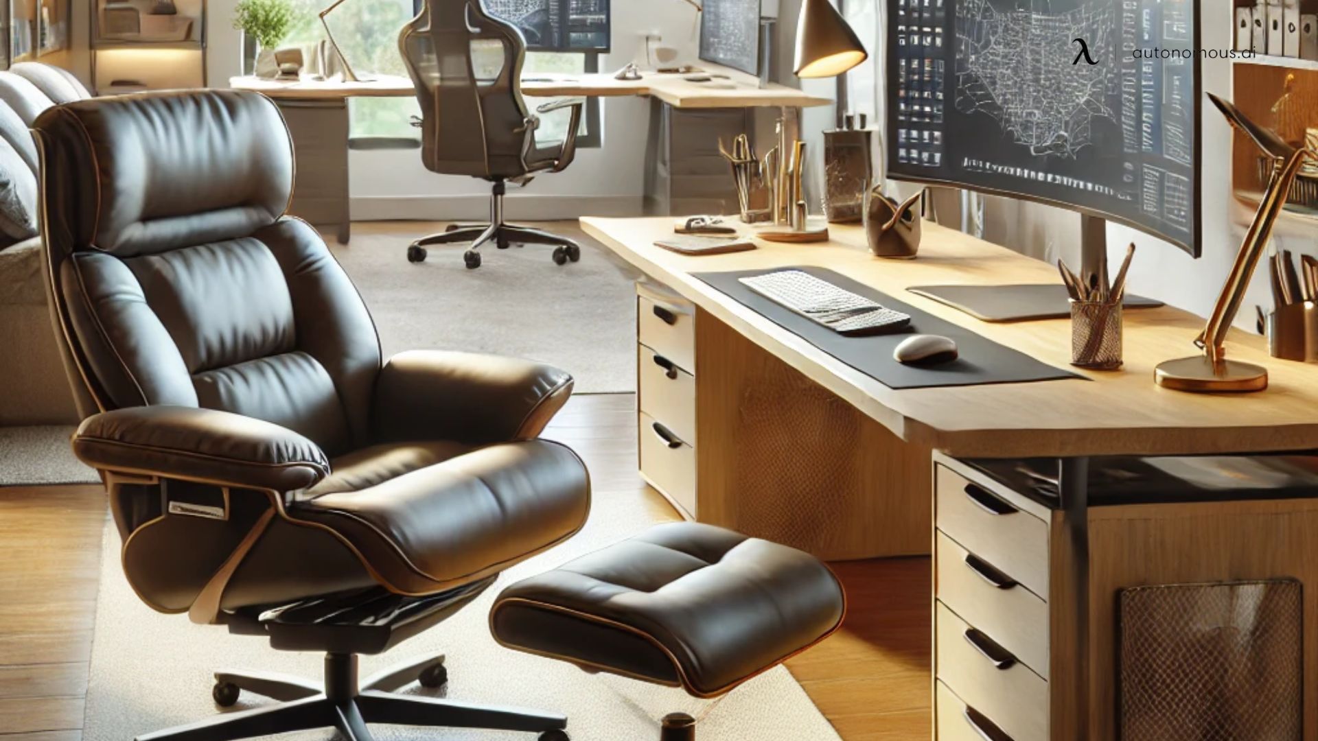 right desk and chair accessories