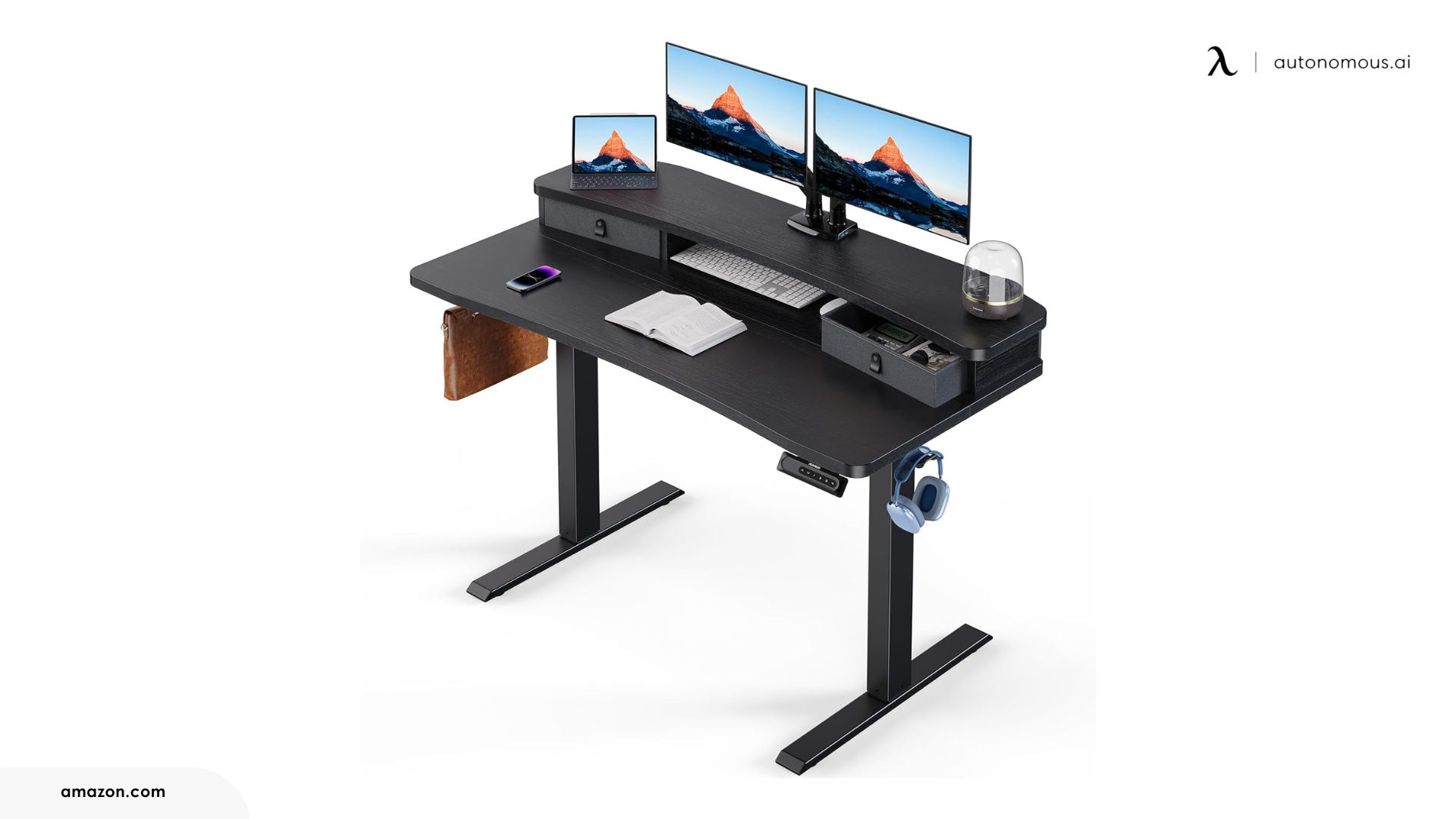 HUANUO Electric Standing Desk with 2 Drawers