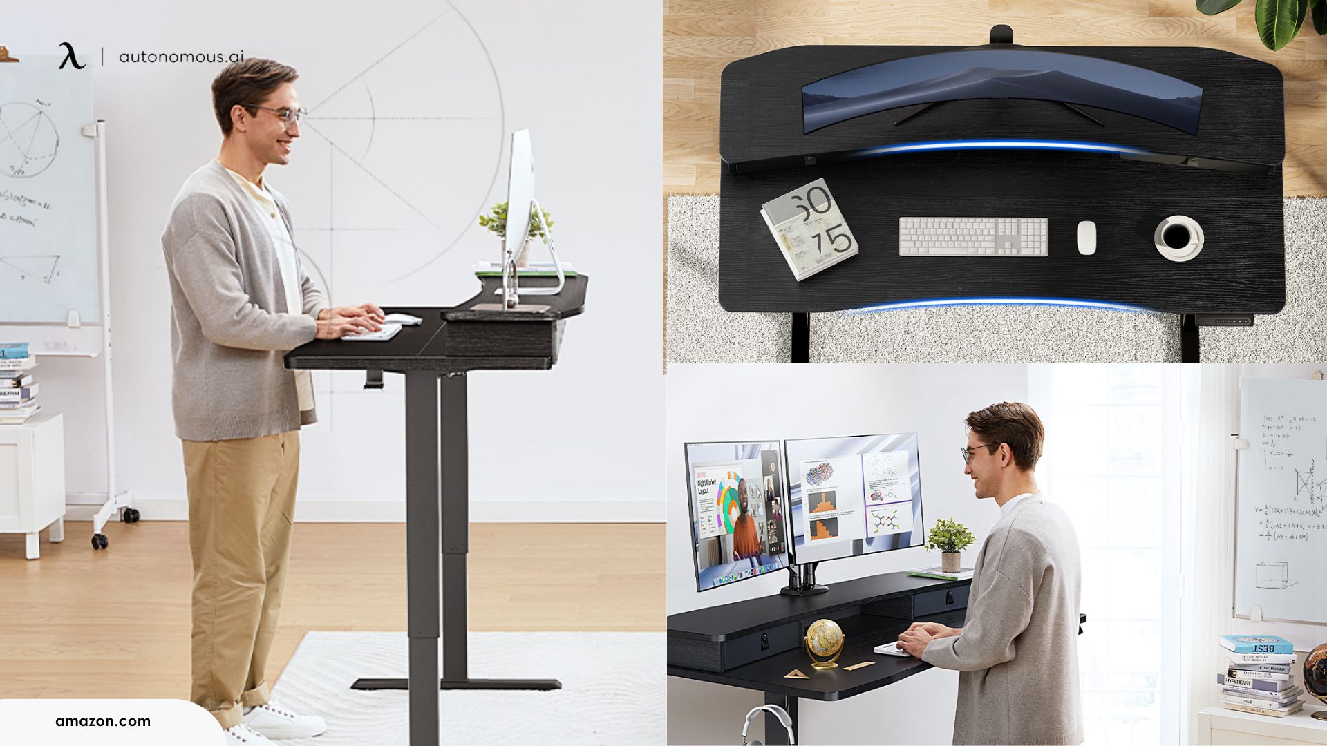 HUANUO 48″ x 24″ Electric Standing Desk