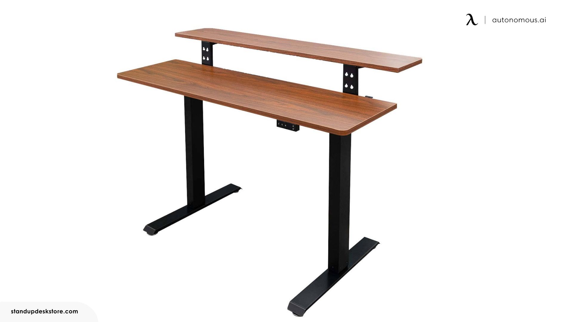 Compact Two-Tier Programmable Electric Standing Desk