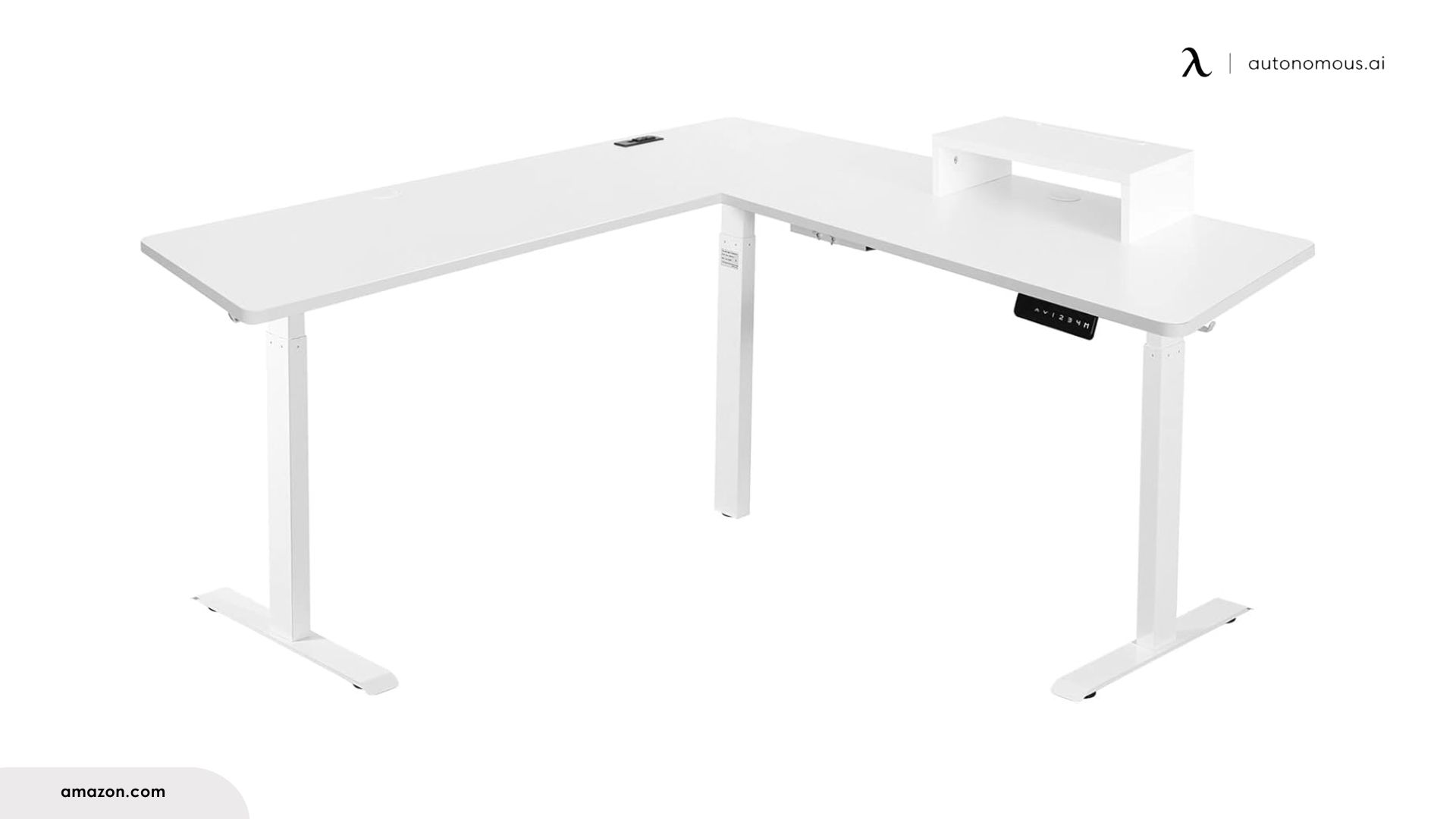 UNICOO L-Shaped Triple Motor Electric Height Adjustable Standing Desk