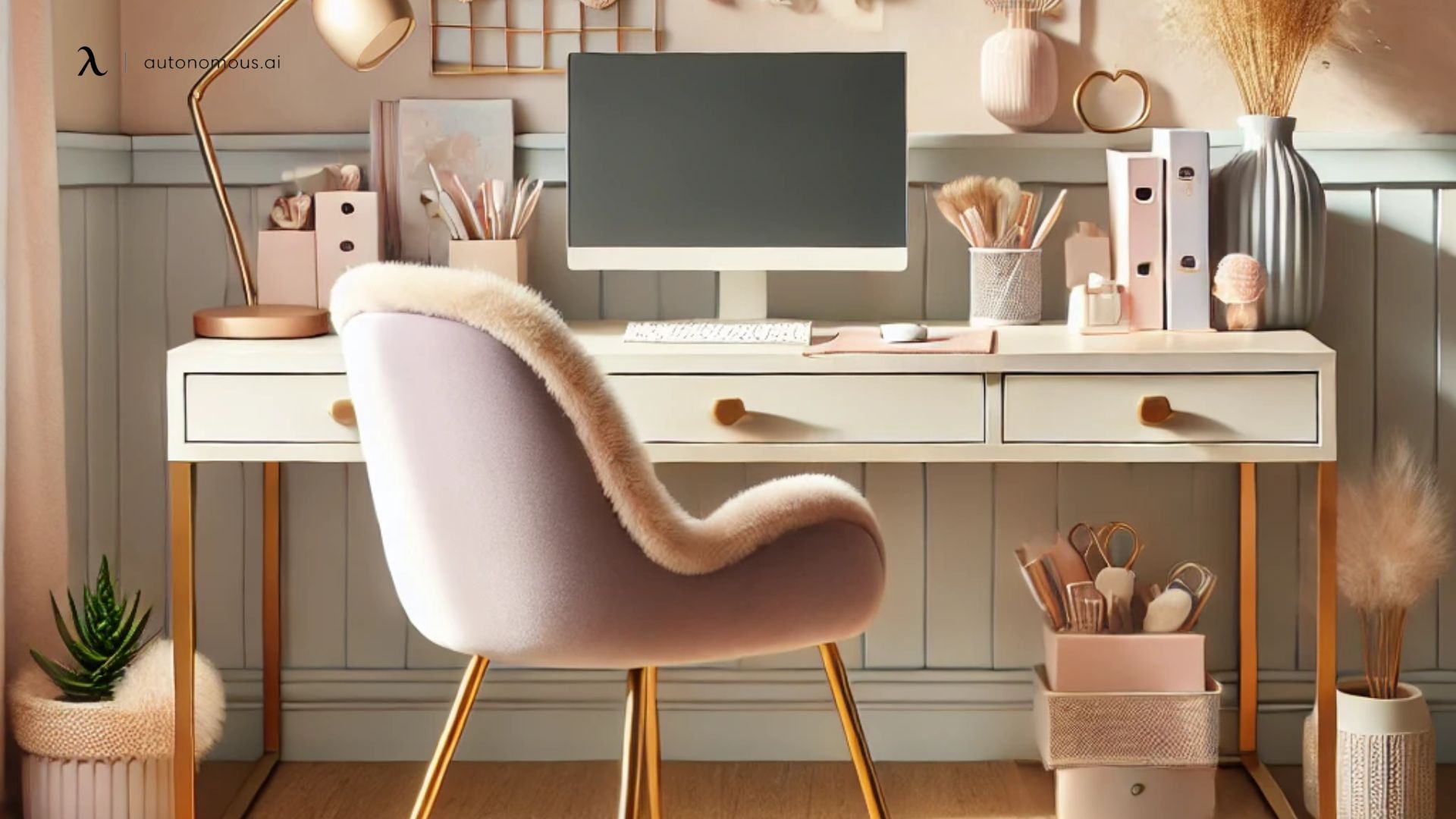 5. How do I choose a color palette for sophisticated female office decor?