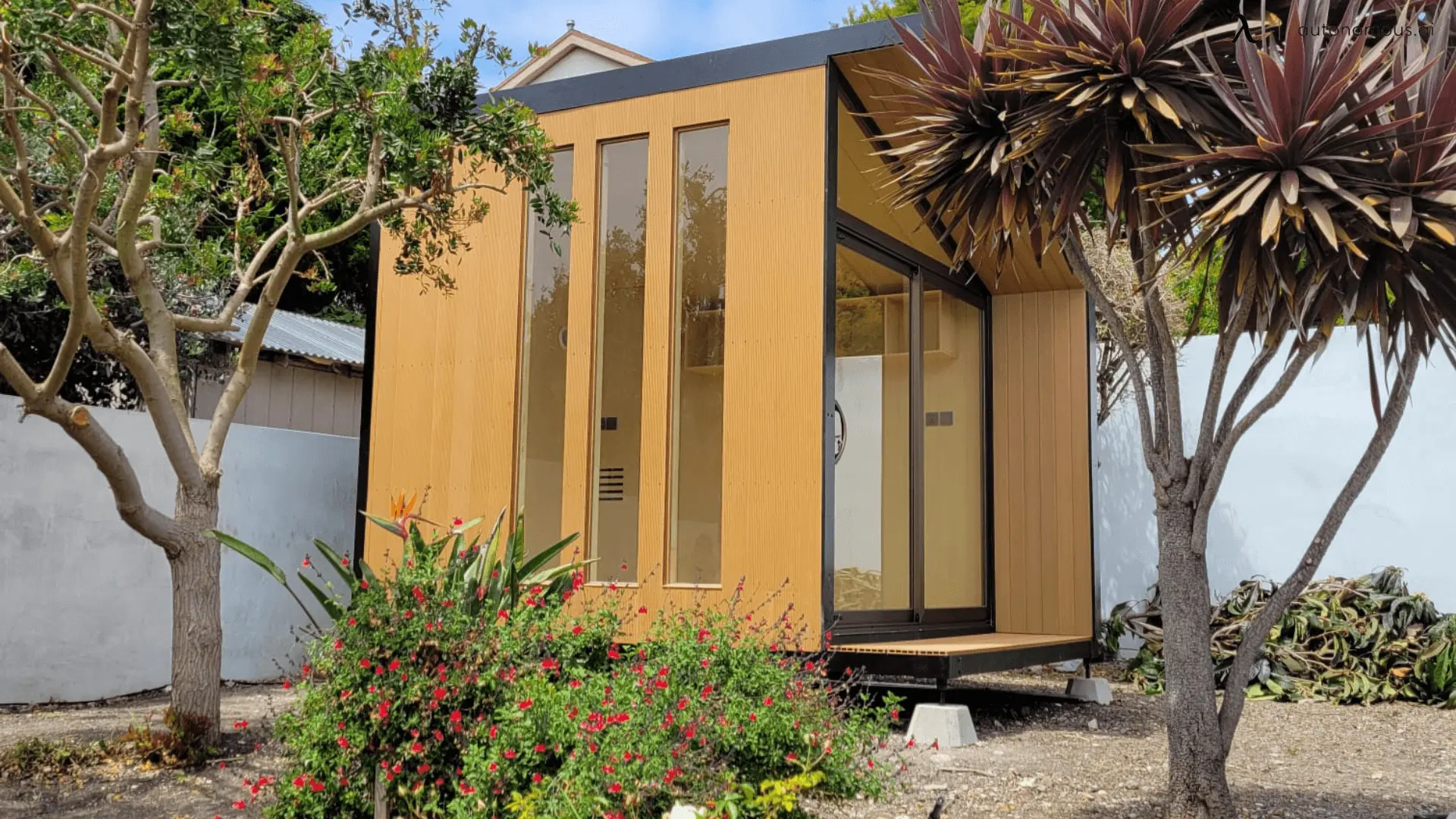 A backyard workroom naturally encourages mobility by requiring you to step outside