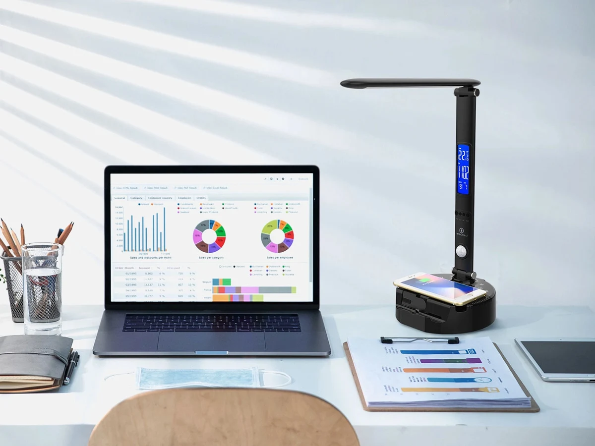 Lumicharge LED Desk Lamp: with Smartphone Control