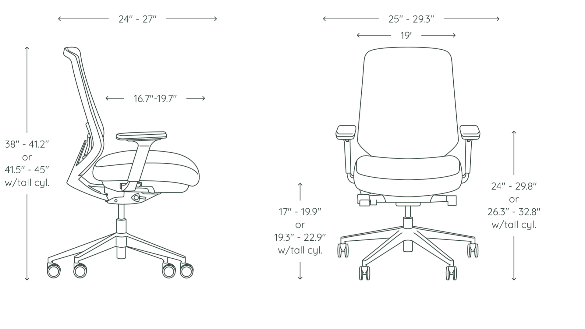 the Branch Ergonomic Chair Pro is slightly more compact, which could be an advantage for smaller workspaces.