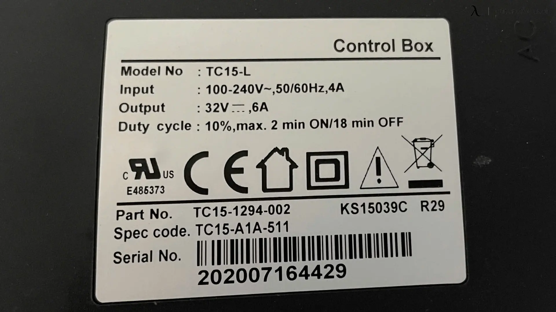 The control box is the brain of the motorized standing desk.