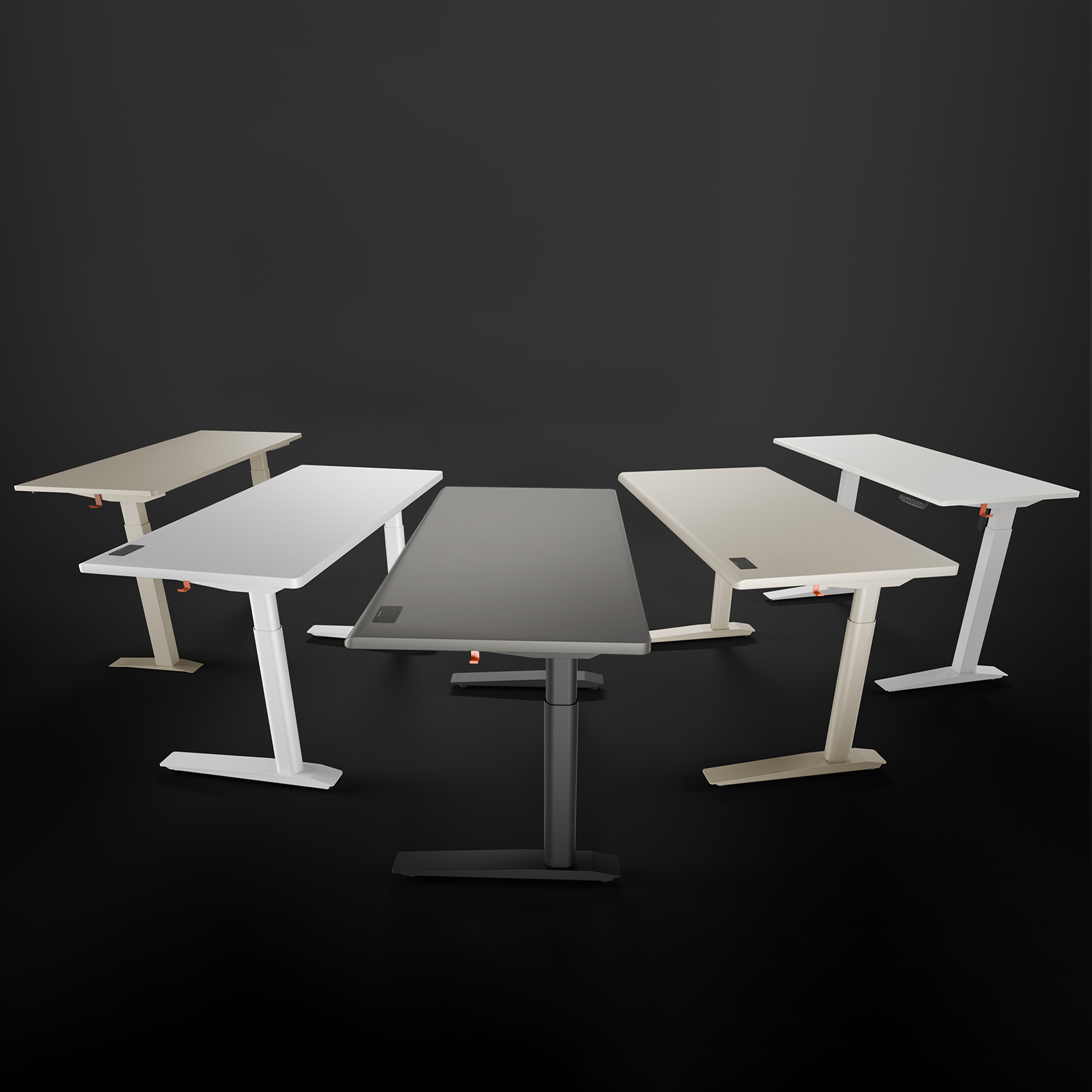 scanteak デスク 105x61x74 細