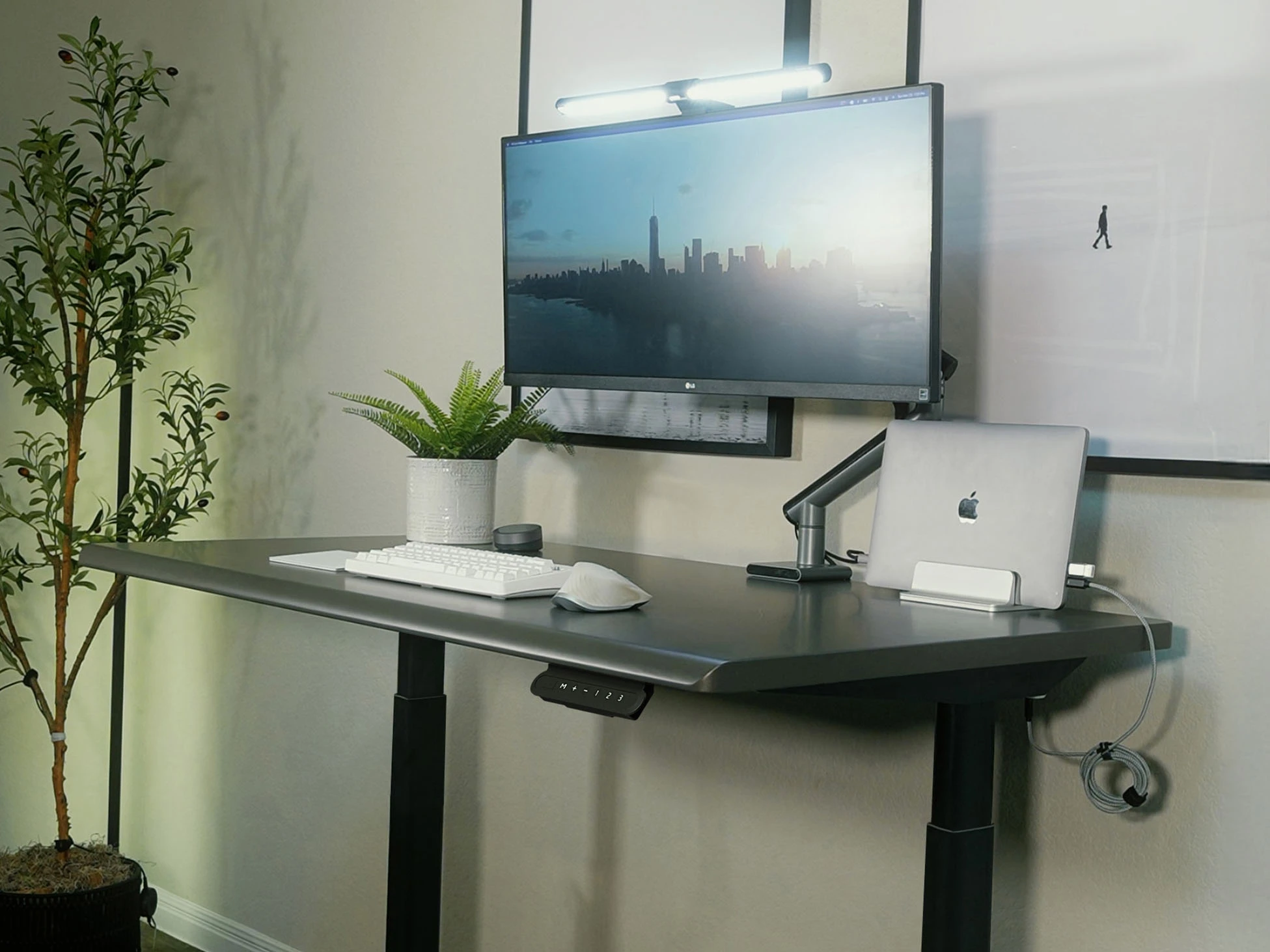 Standing Desk With Drawers and Shelves
