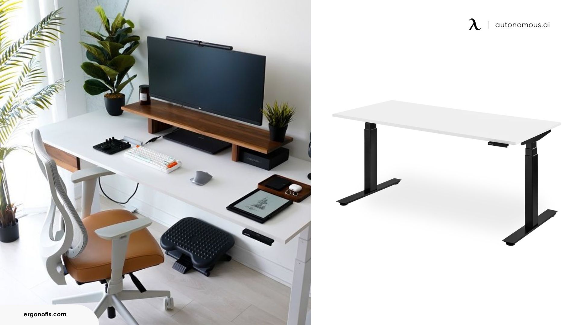 A standing desk