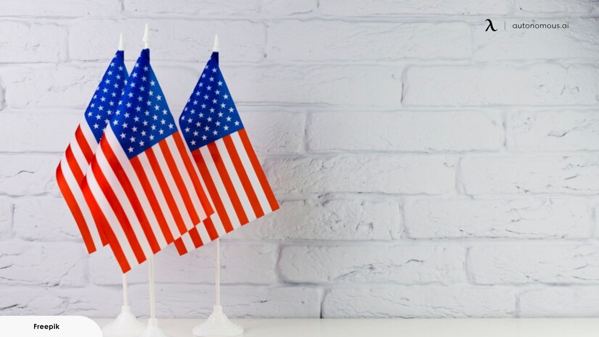 Small Flags With “Thank You” Messages