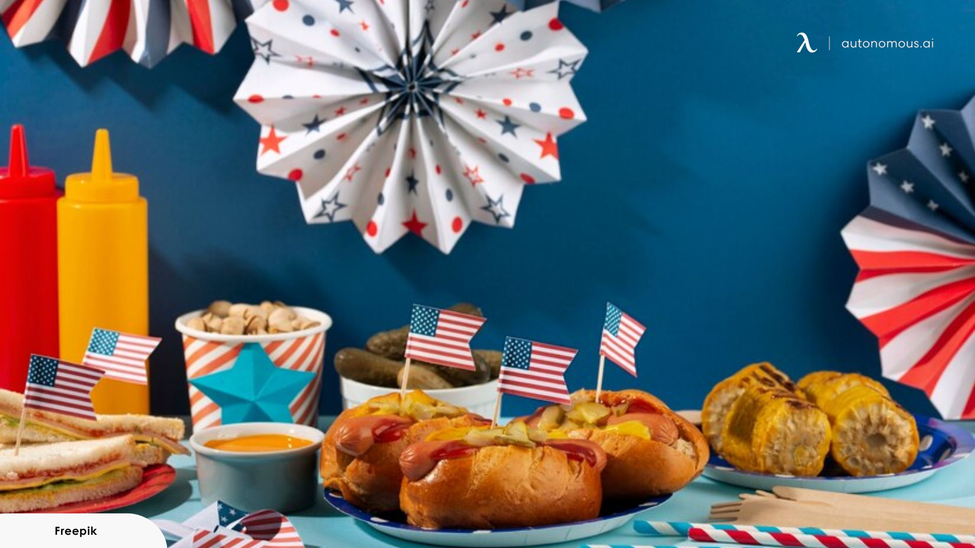 Patriotic-Themed Paper Lanterns