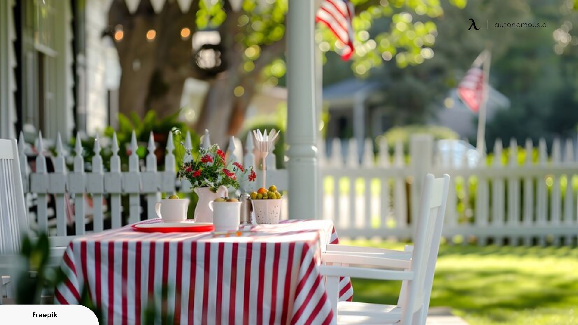 Bandana Tablecloth - how to decorate for memorial day