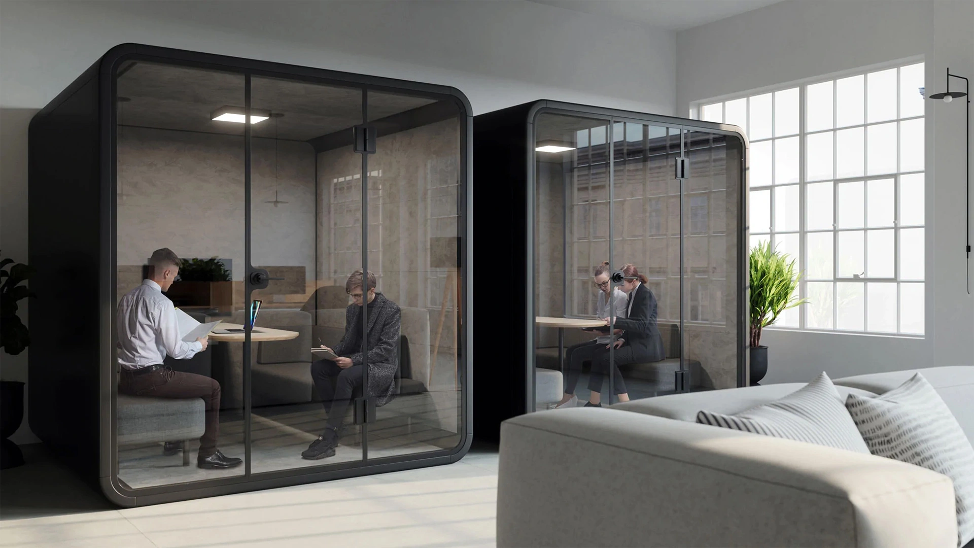 futuristic pods