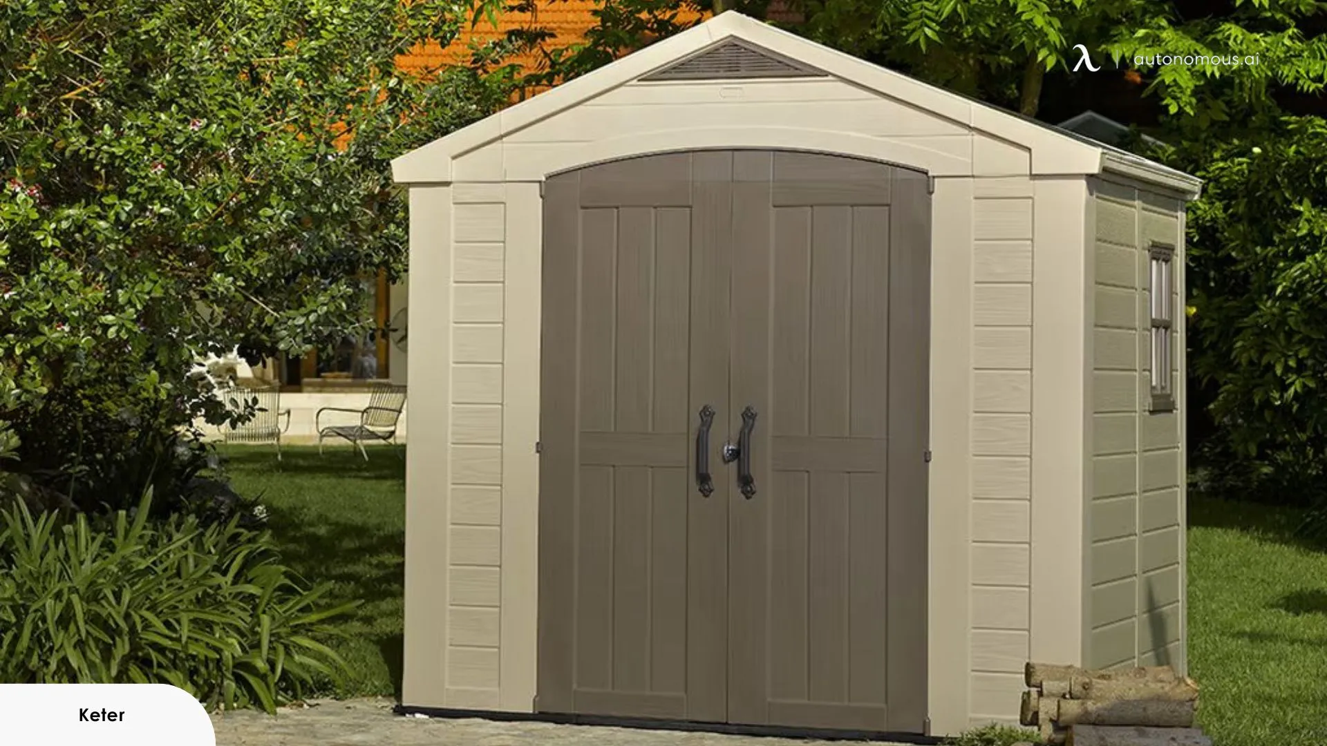 Factor 8x6 Storage Shed - Brown