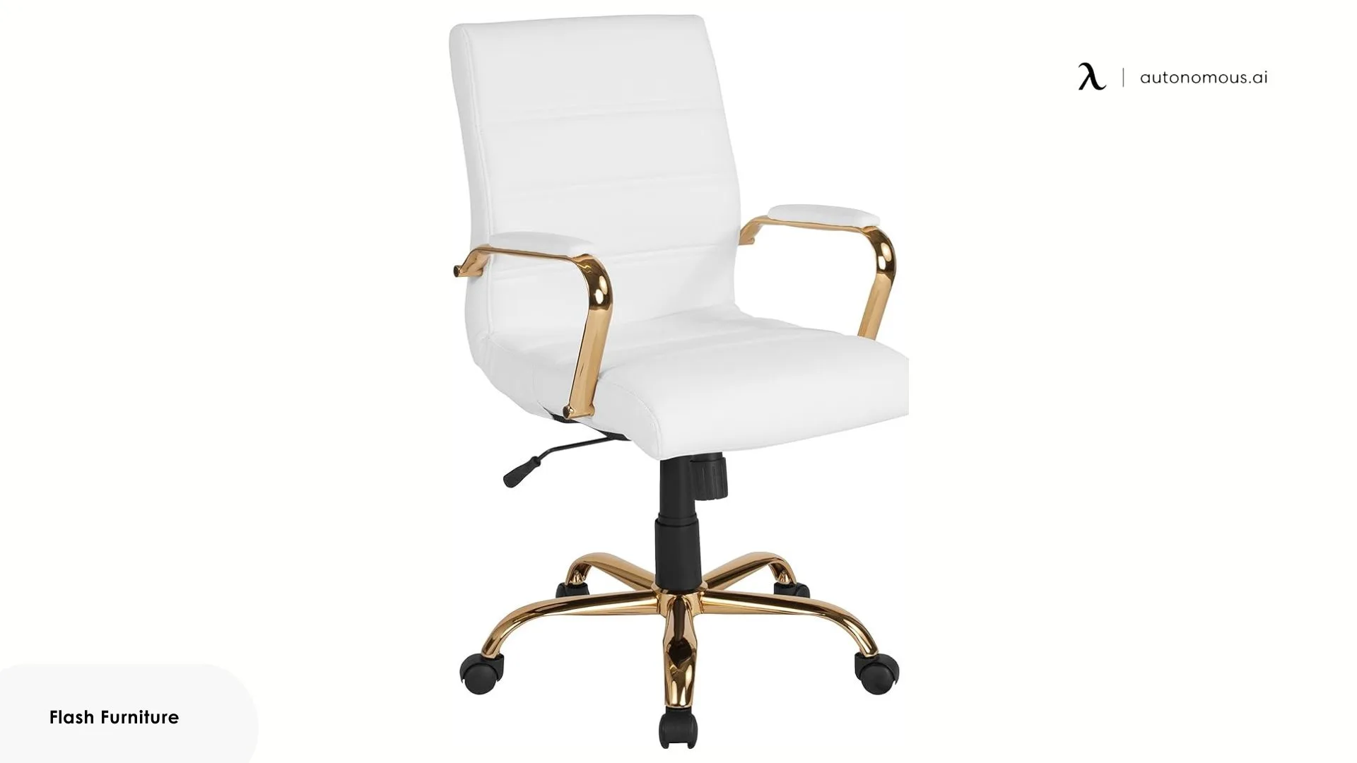 Flash Furniture Whitney Mid-Back Swivel LeatherSoft Desk Chair